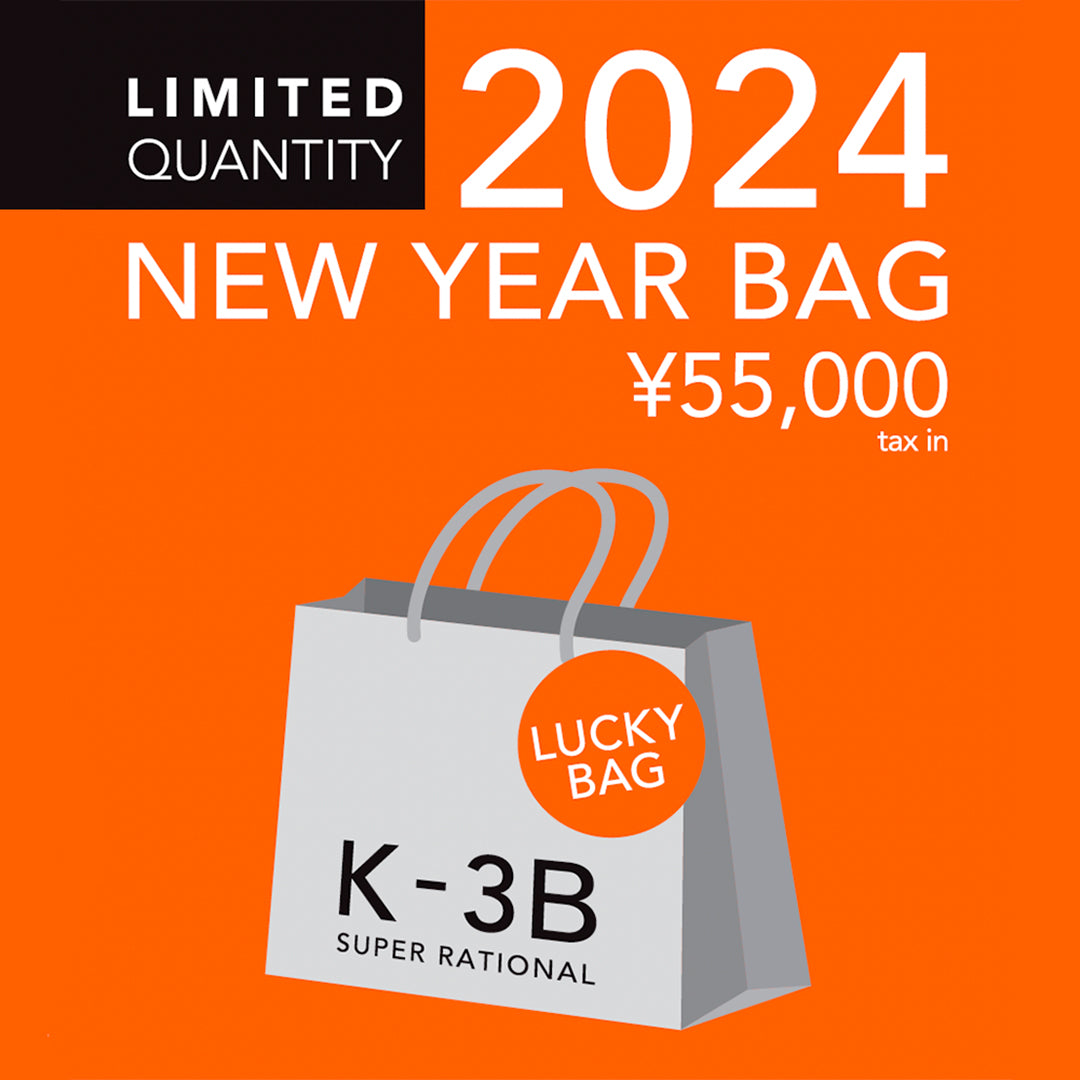 K-3B直営店限定！初のNEW YEAR BAG発売。