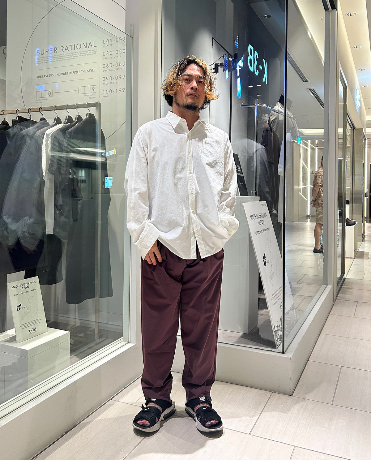 「L FABRIC SELECTED BY STAFF」コーデ１