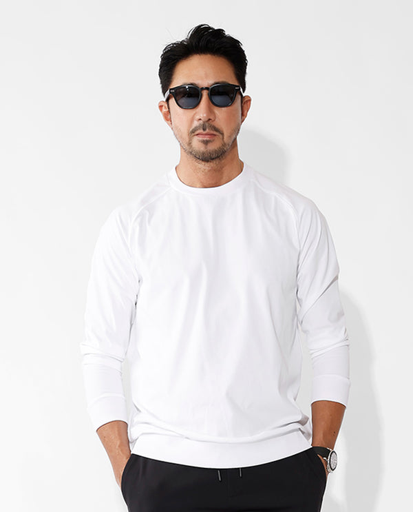 White ■ 036_YG_E Long-sleeved graphic T-shirt