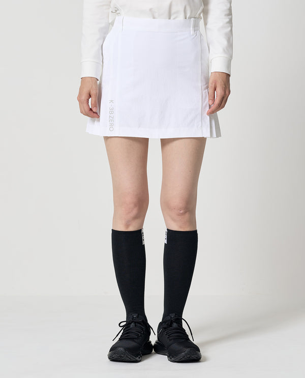 White ■ 0_1013_L Vintage Stretch Frill Skirt