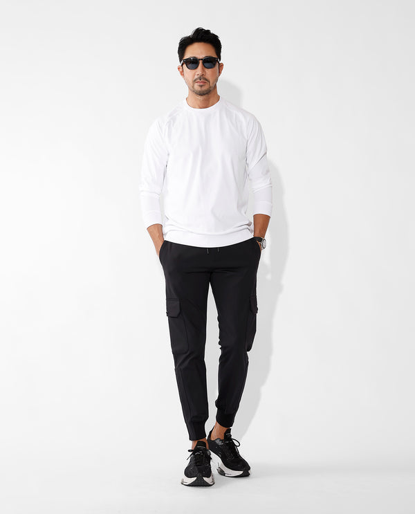 104_N 24HR-WEARABLE カーゴジョガー (ブラック)