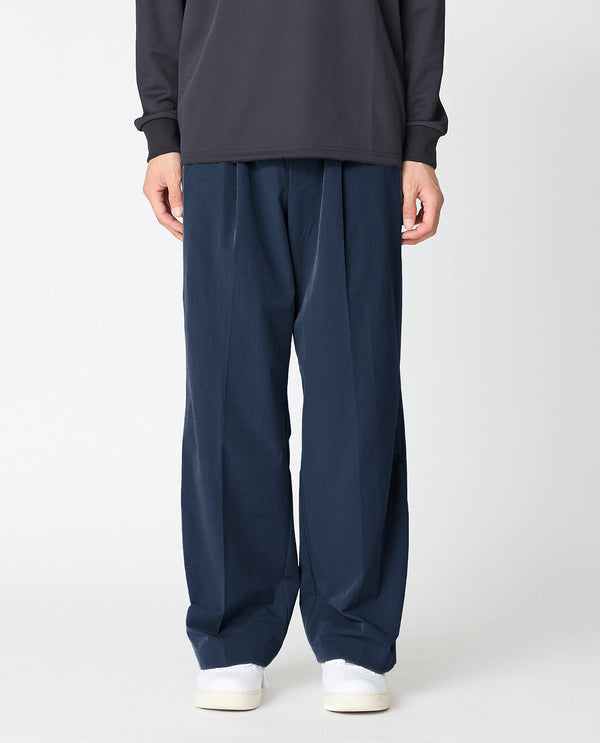 143_L ヴィンテージストレッチワイドパンツ (カーボンネイビー)