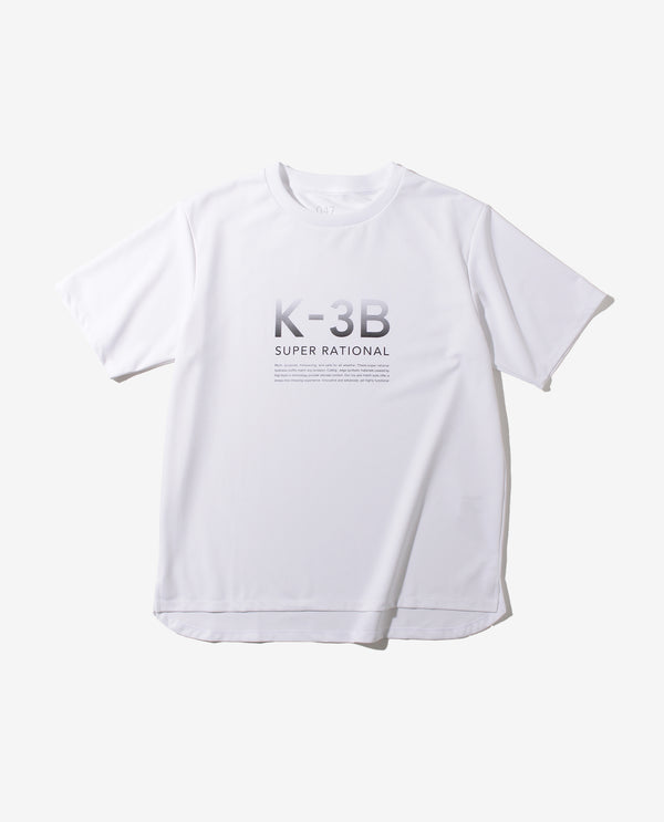 047_KKG_A 和紙糸ラウンドヘムTシャツグラフィック (スノーホワイト)