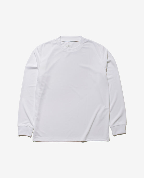 330_KK 和紙糸ロングスリーブジャケットTシャツ (スノーホワイト)