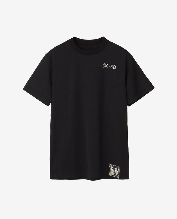K-3B x Russeluno CREWNECK TEE (ブラック)