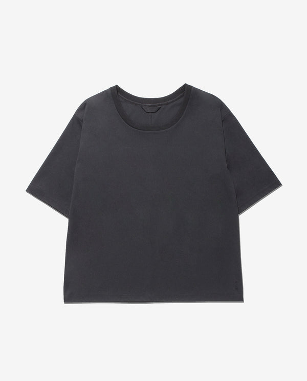 Black ■ 0313_Y 5/8 length basic T-shirt