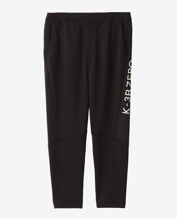 0_174_G リサイクル糸メッシュ スポーツパンツ (ブラック×ホワイト)