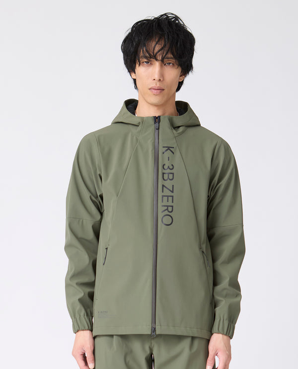 0_673_RBアクティブストレッチボンディングセットアップフルジップパーカ (カーキ)