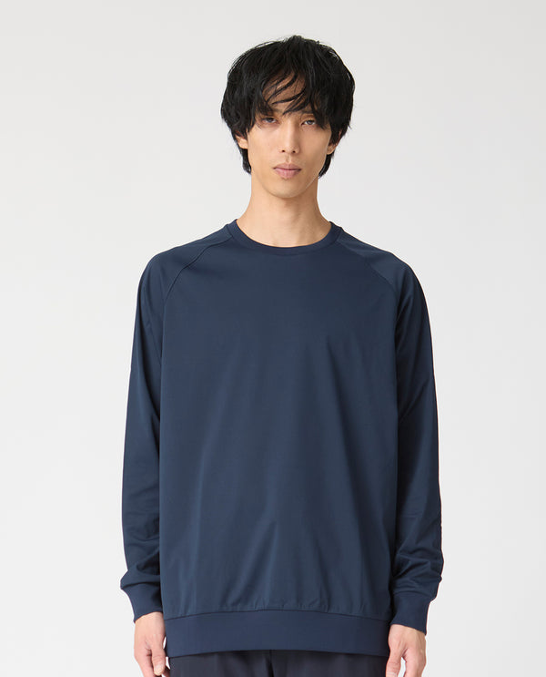 036_YG_E 長袖グラフィックTシャツ (カーボンネイビー)