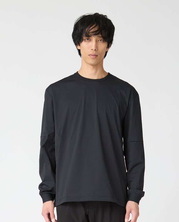 336_Y 長袖ピステ (ブラック)