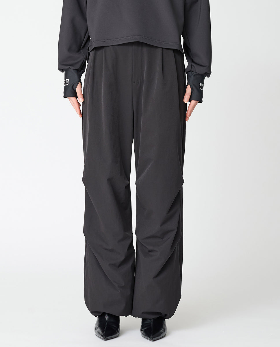 1038_L ヴィンテージストレッチ 蓄熱起毛パイル パラシュートパンツ