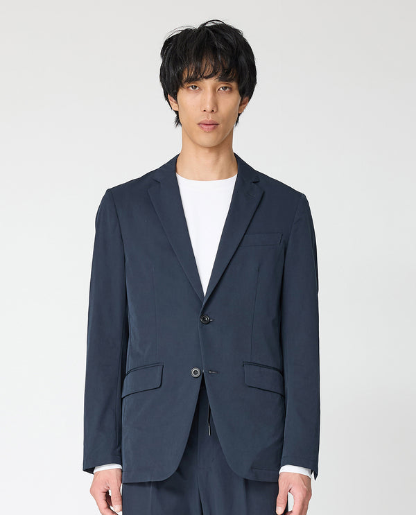 Carbon Navy ■ 002_L Vintage Stretch Tailored Single Jacket