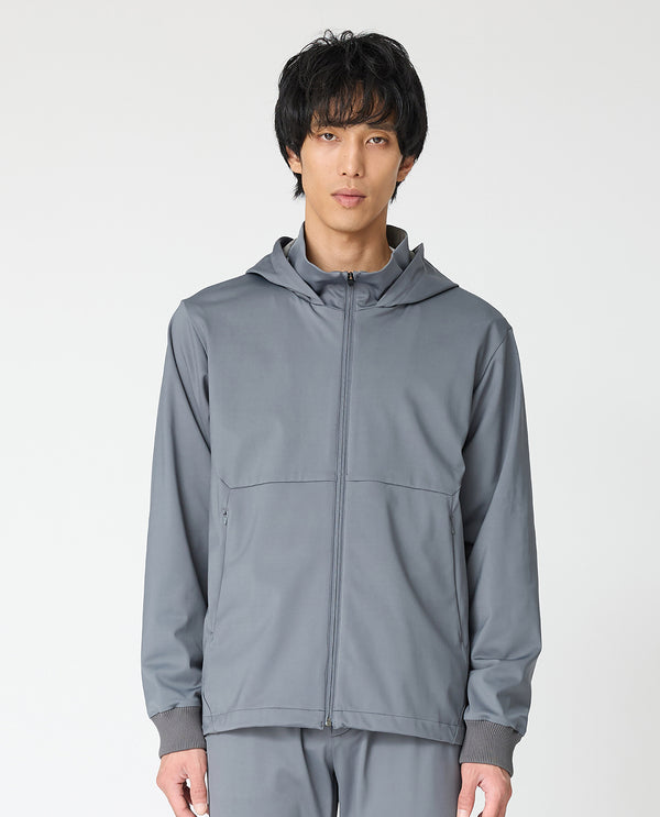 443_N 24HR-WEARABLE カッティングパーカー (スペースグレー)
