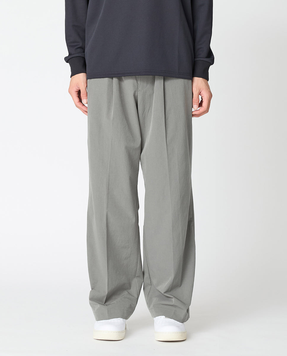 143_L ヴィンテージストレッチワイドパンツ (スチールグレー) – K-3B