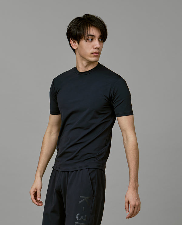 335_NN 24HR-WEARABLE(COOL) ボードTシャツ (スリムFIT) (ブラック)