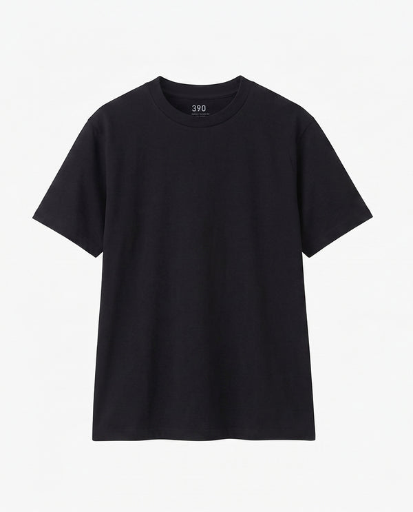 【オンラインストア限定】390_KK 和紙糸ビジネスTシャツ (ブラック)