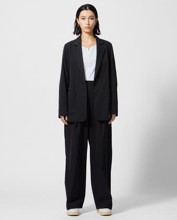 0001_L ヴィンテージストレッチ テーラードジャケット (ブラック)