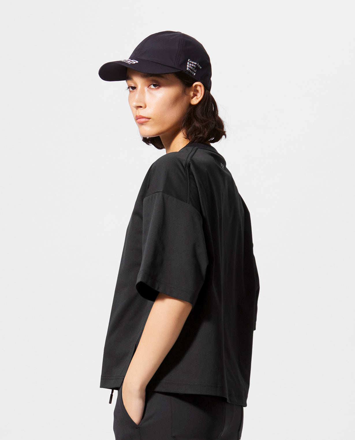 ■ブラック 0301_Y BIGシルエットデザインTシャツ