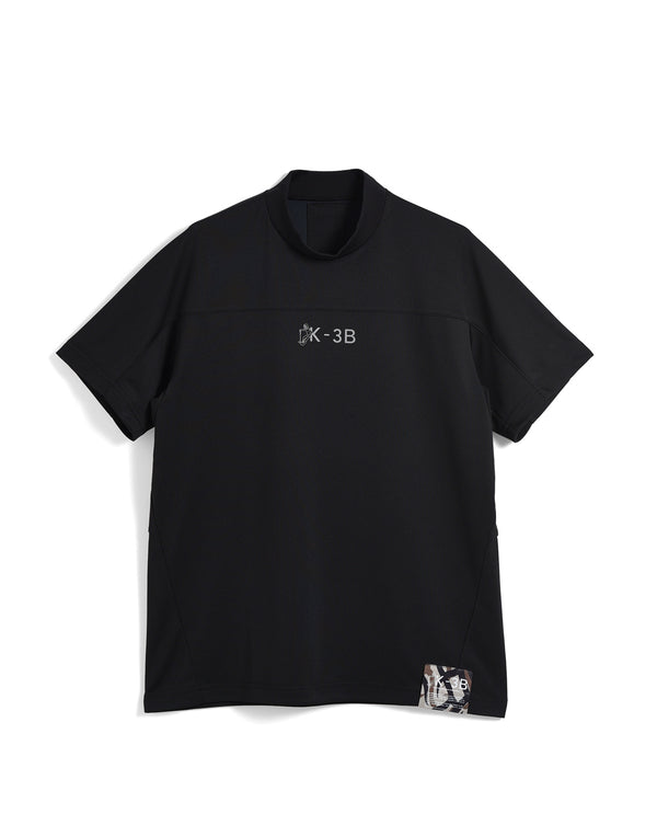 K-3B x Russeluno LOGO SS MOCKNECK (ブラック)