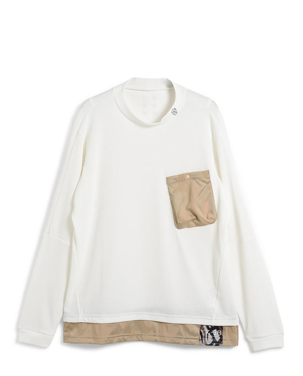 K-3B x Russeluno LAYERD LS MOCKNECK (ホワイト)