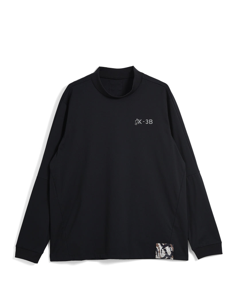 K-3B ZERO ジャージ上下セット ブラック　サイズ2 日本L相当 K-3B x Russeluno BIG LOGO LS MOCKNECK (ブラック) – K-3B OFFICIAL SITE