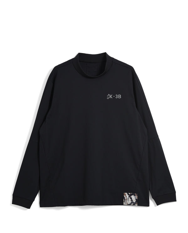 K-3B x Russeluno BIG LOGO LS MOCKNECK (ブラック)