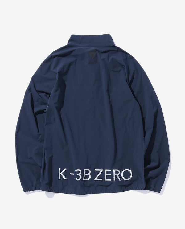 0_042_ZG 無縫製”Zシリーズ” スタンドカラーブルゾン グラフィック (カーボンネイビー)