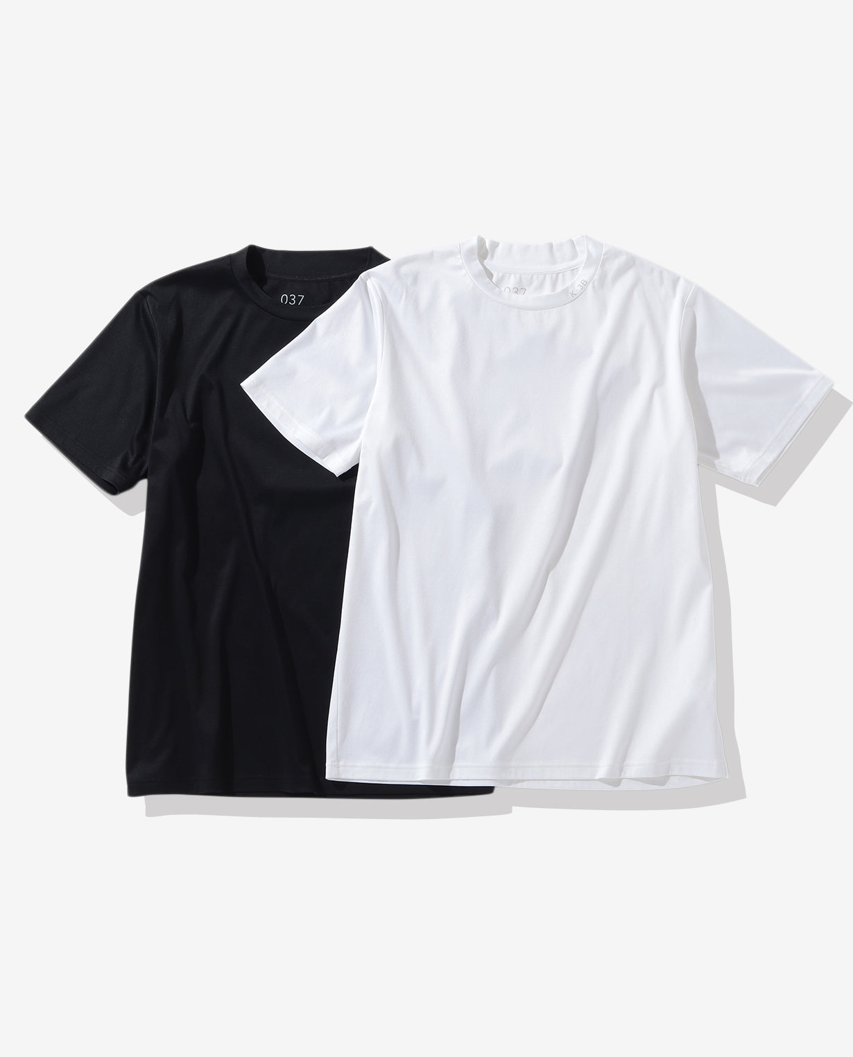 ■ホワイト 037_W スムースコットンTシャツ