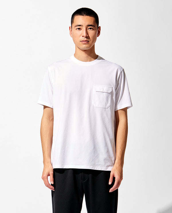 [SALE!] ■White 0_039_Q Dry Stretch Active T-shirt