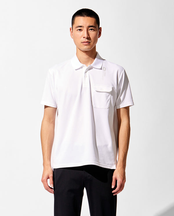 [SALE!] ■White 0_053_E Split Raglan Sleeve Polo Shirt
