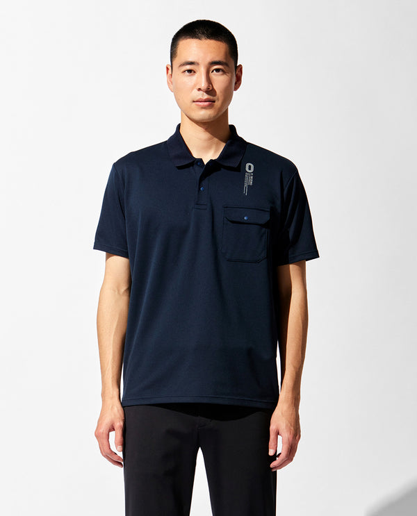 [SALE!] Carbon Navy 0_053_E Split Raglan Sleeve Polo Shirt