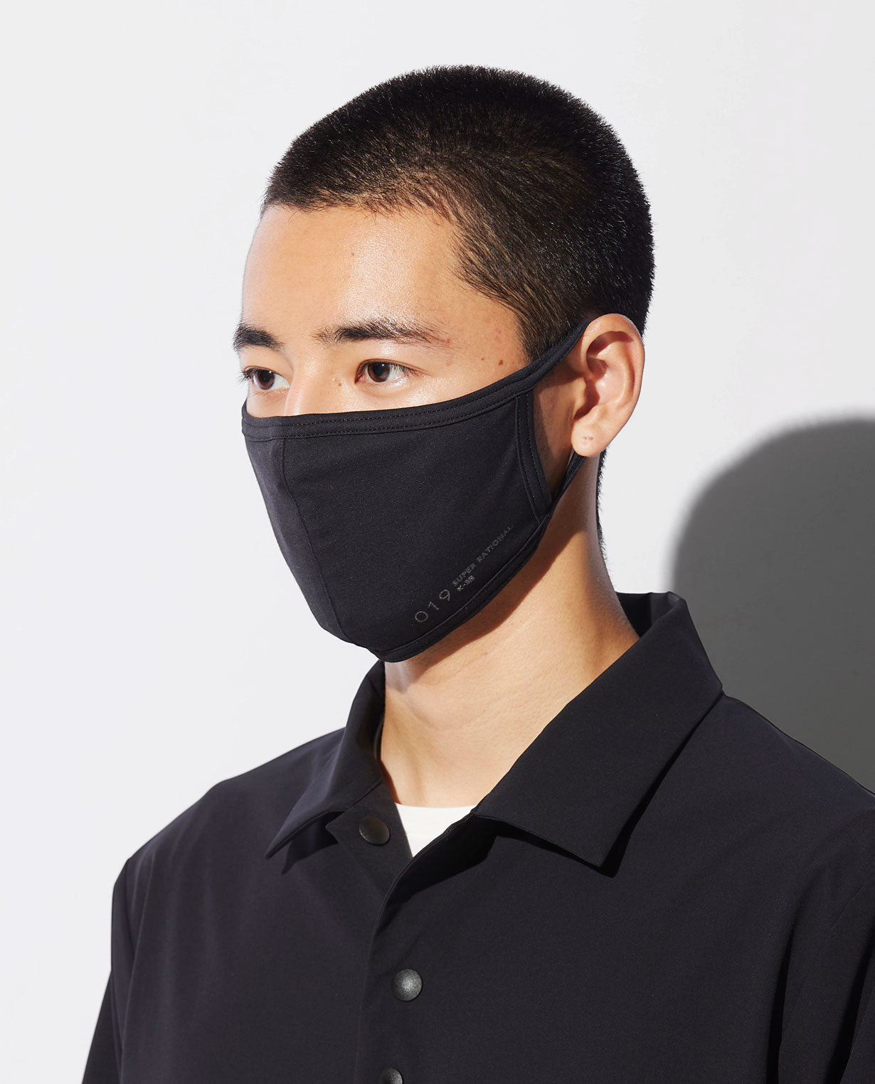 ■ブラック 019_C 抗菌・抗ウイルスクレンゼ加工(R) HIGH SPEC マルチファンクションMASK