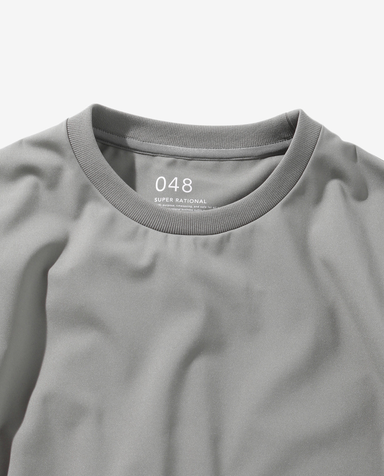 ■モスグレー×メトロポリスカモ 048_NA 24HR-WEARABLE 異素材コンビTシャツ